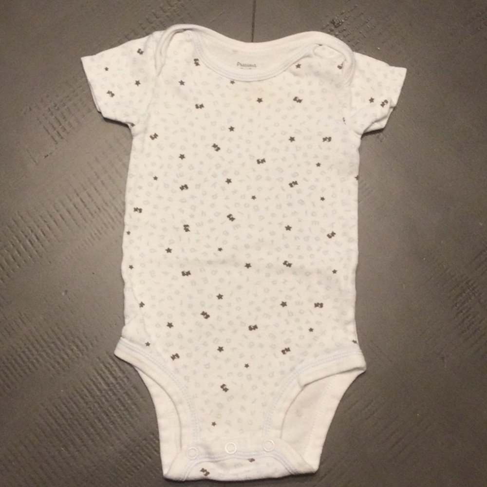 Carter’s Short Sleeve Onesie w/ Overlap Shoulder